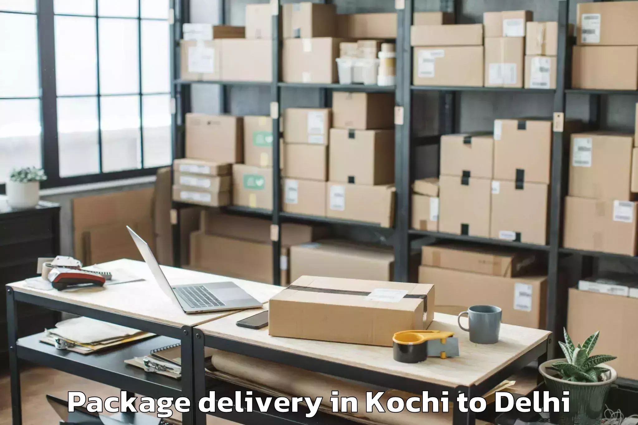 Get Kochi to East Delhi Package Delivery